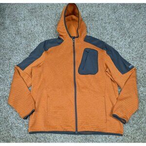 Alaskan Hardgear Blackburn Standard Fit Full Zip Hoodie Mens Large Orange Jacket